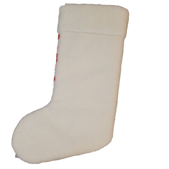 Victoria’s Secret Pink 16" Fleece Christmas Stocking Holiday 2022 Limited NEW - Picture 2 of 6